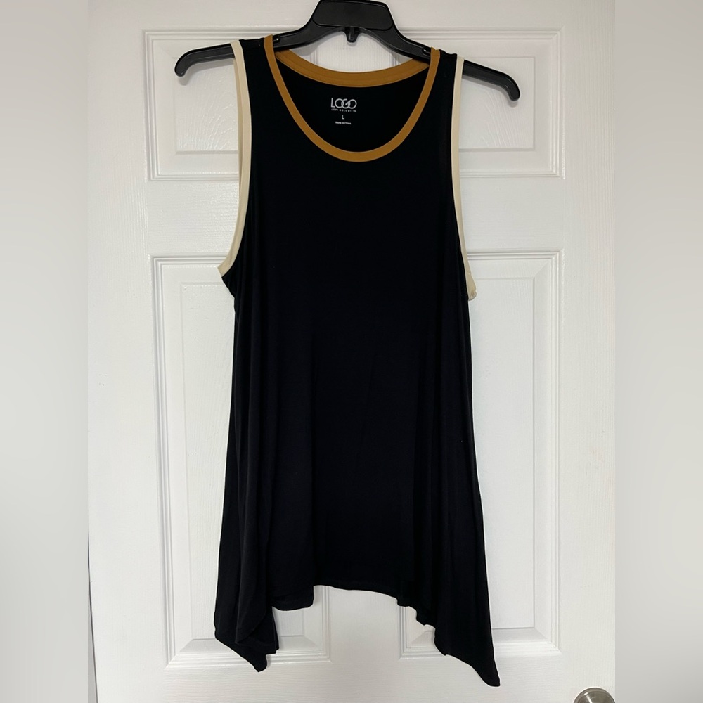 Logo Women's Black Tank Top